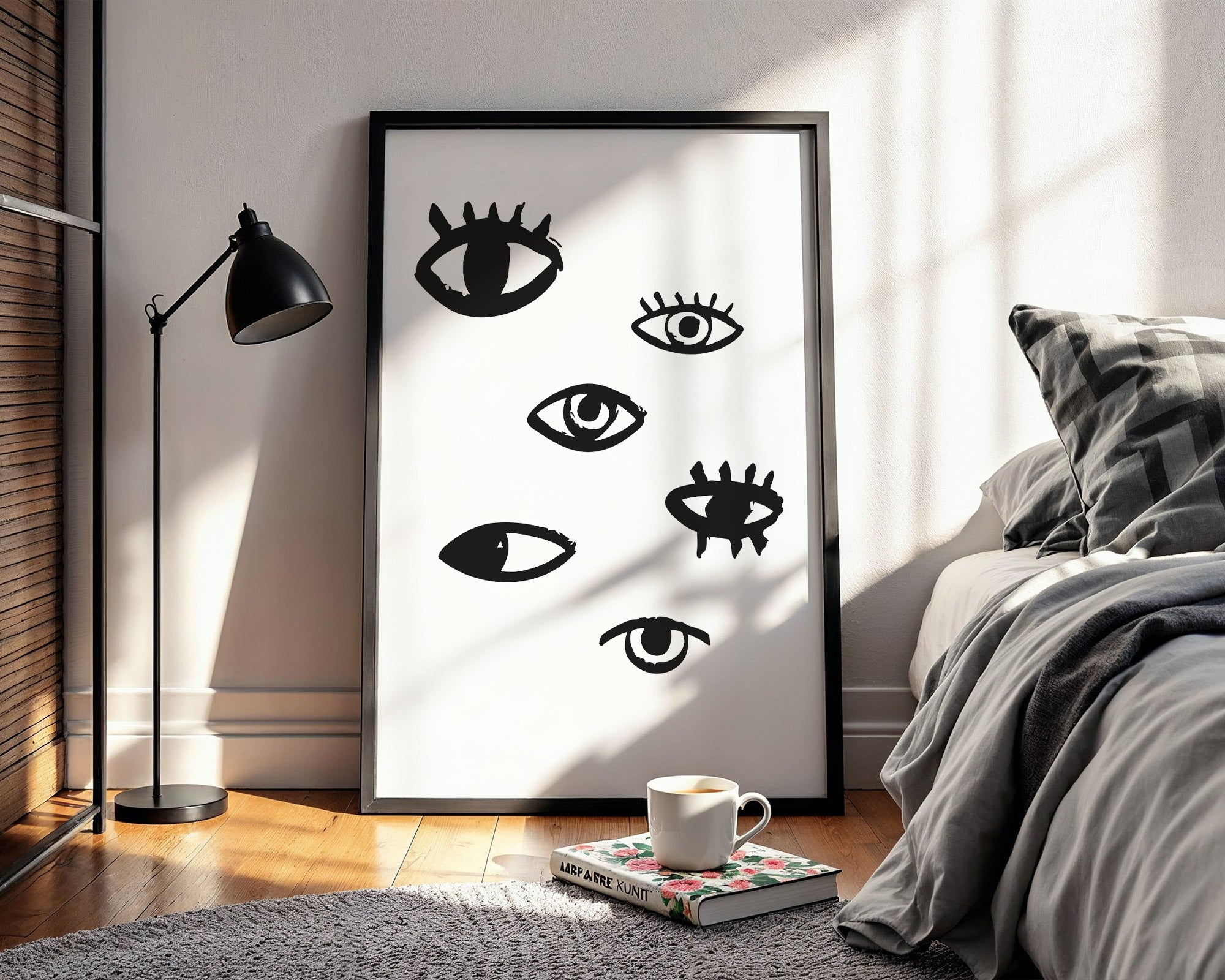 Stylish Eyes Home Wall Art Print