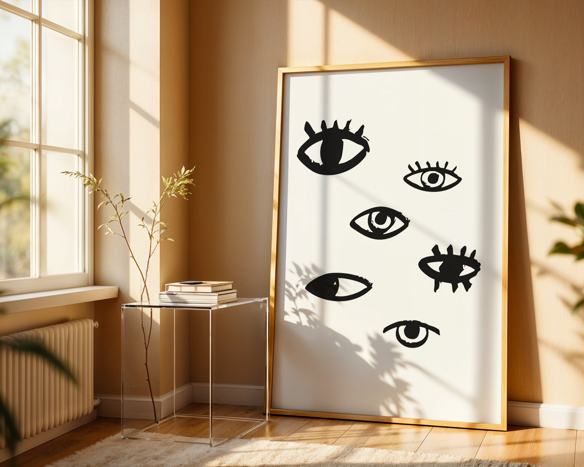 Stylish Eyes Home Wall Art Print