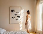 Stylish Eyes Home Wall Art Print