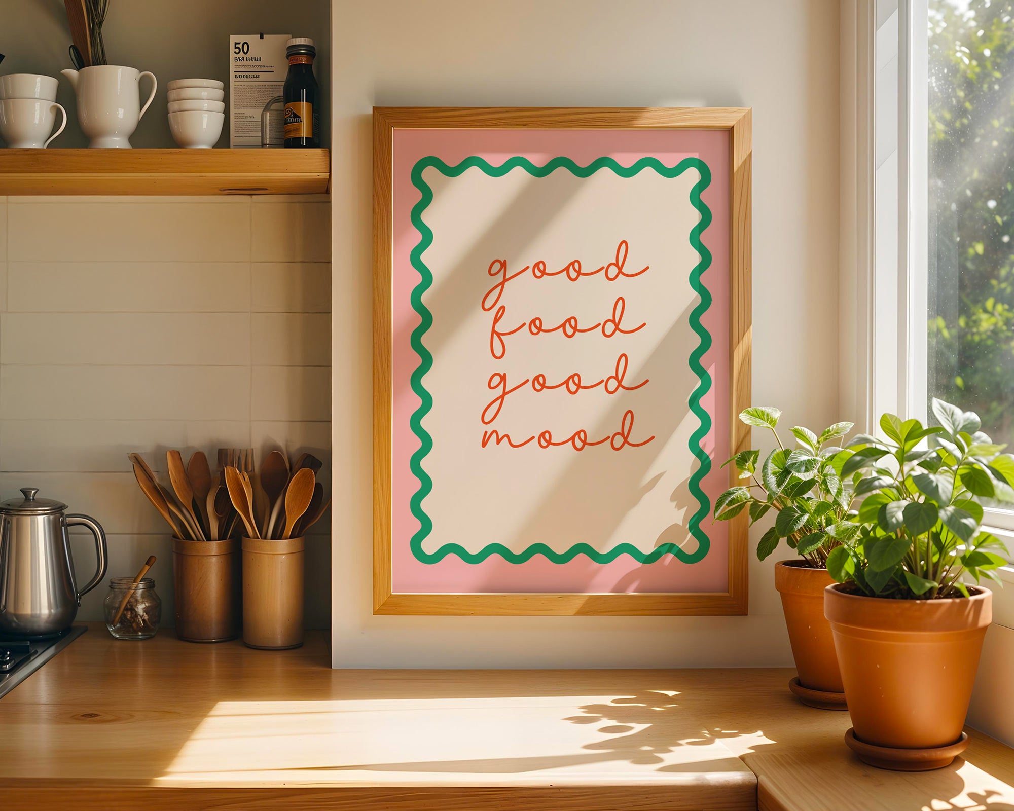 Good Food Good Mood Home Print