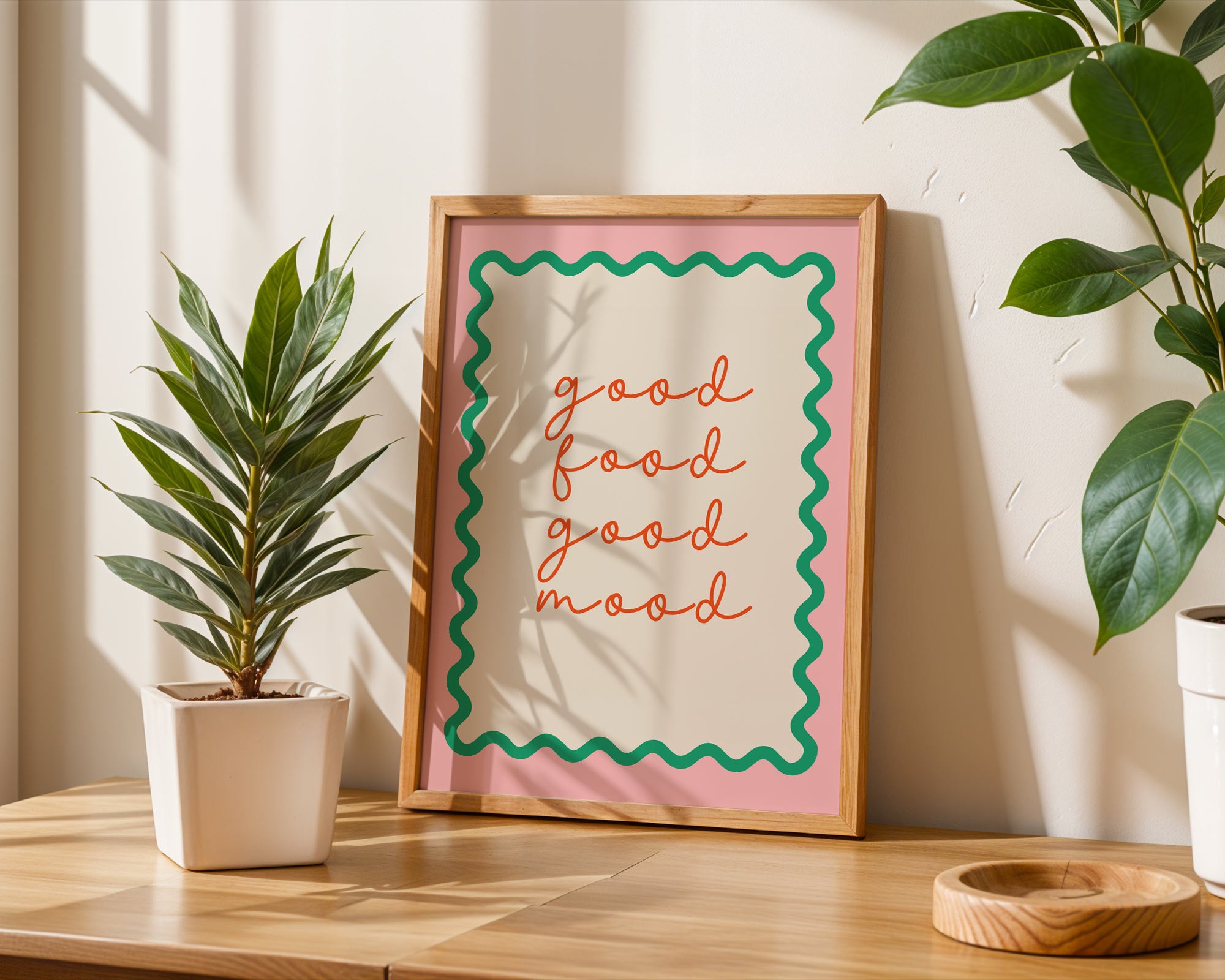 Good Food Good Mood Home Print