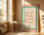 Good Food Good Mood Home Print