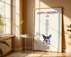 Personalised Katy Perry Setlist Poster - Lifetimes Tour 2025