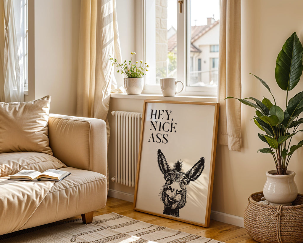 hey nice ass bathroom print