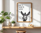 hey nice ass bathroom print