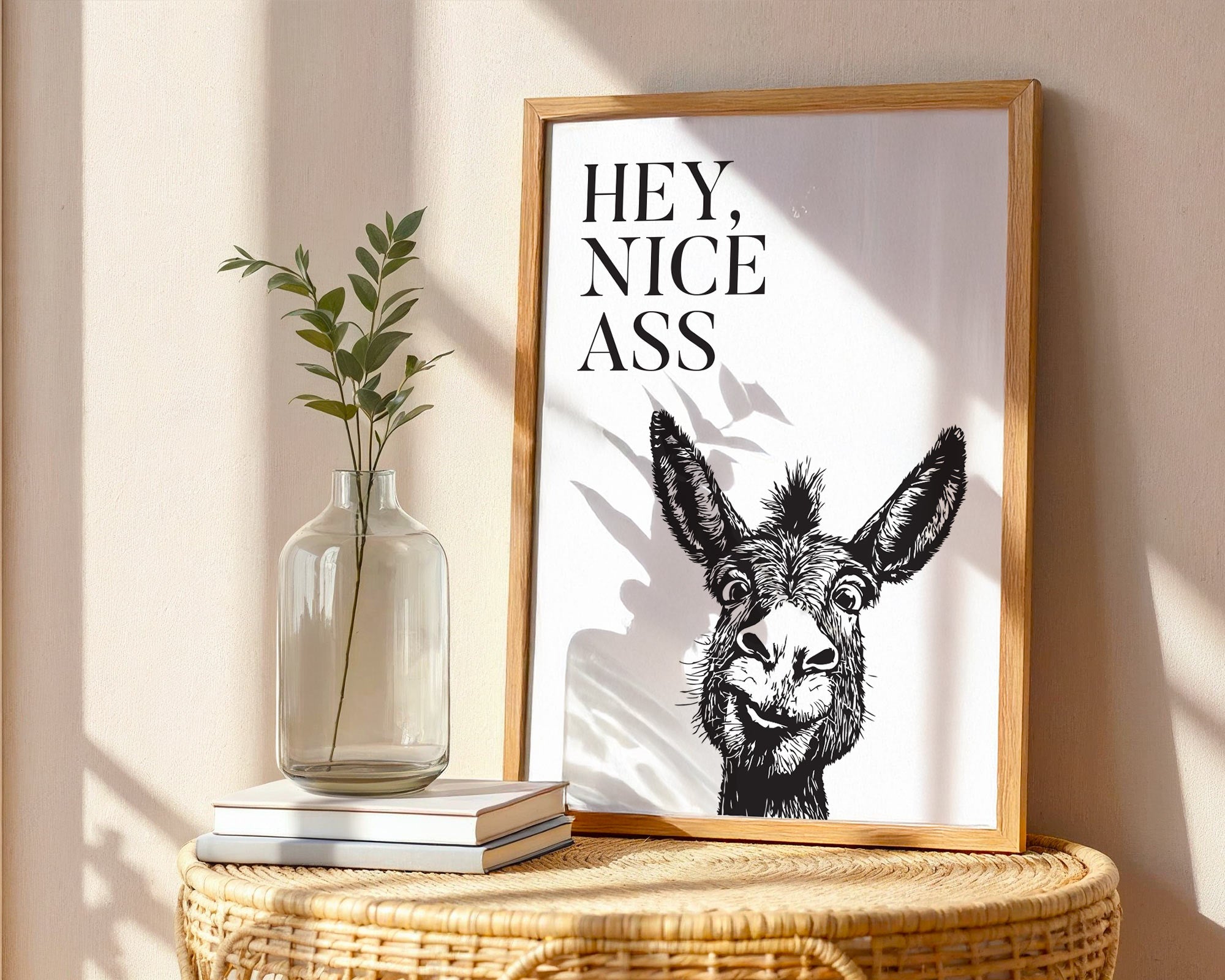 hey nice ass bathroom print