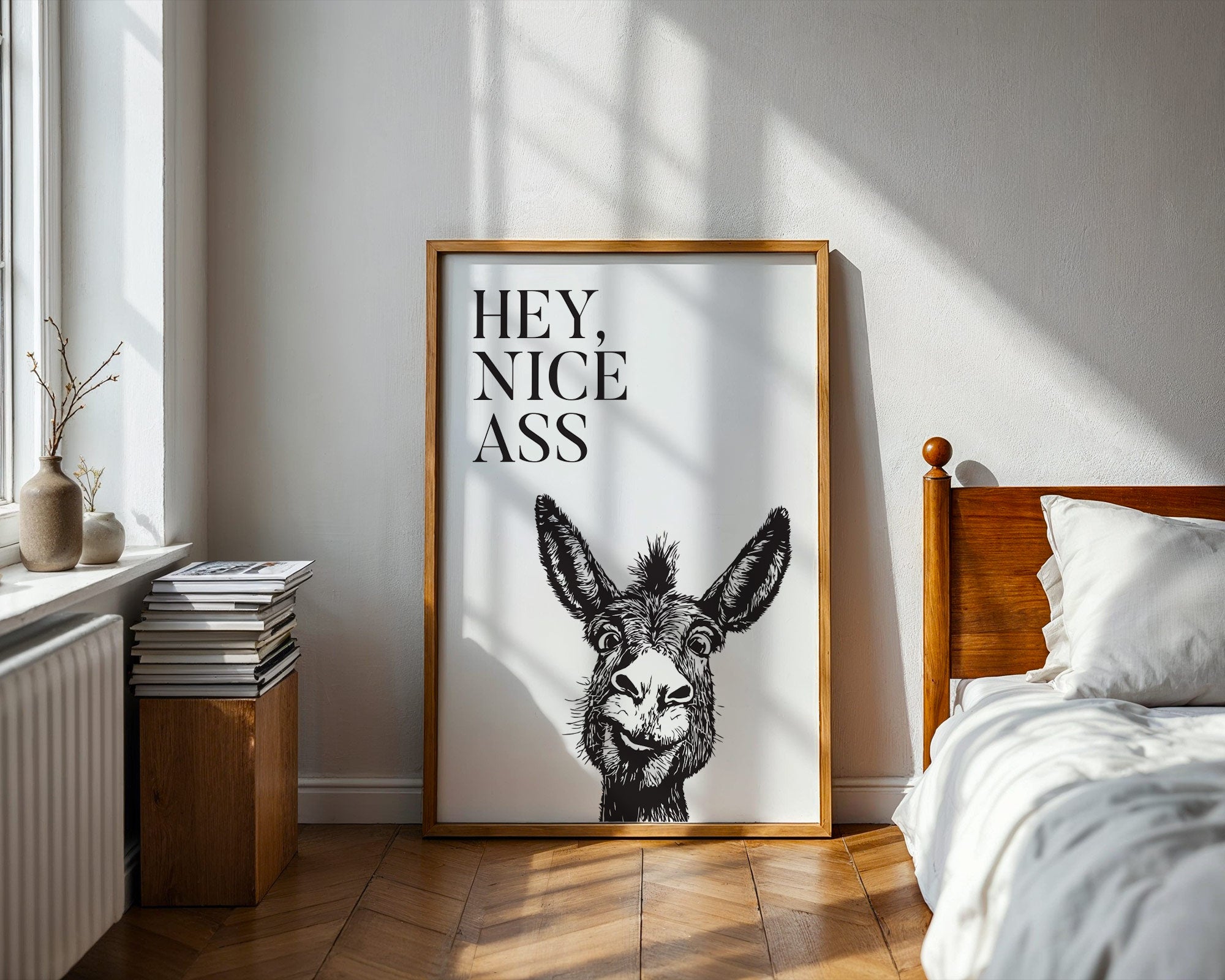 hey nice ass bathroom print
