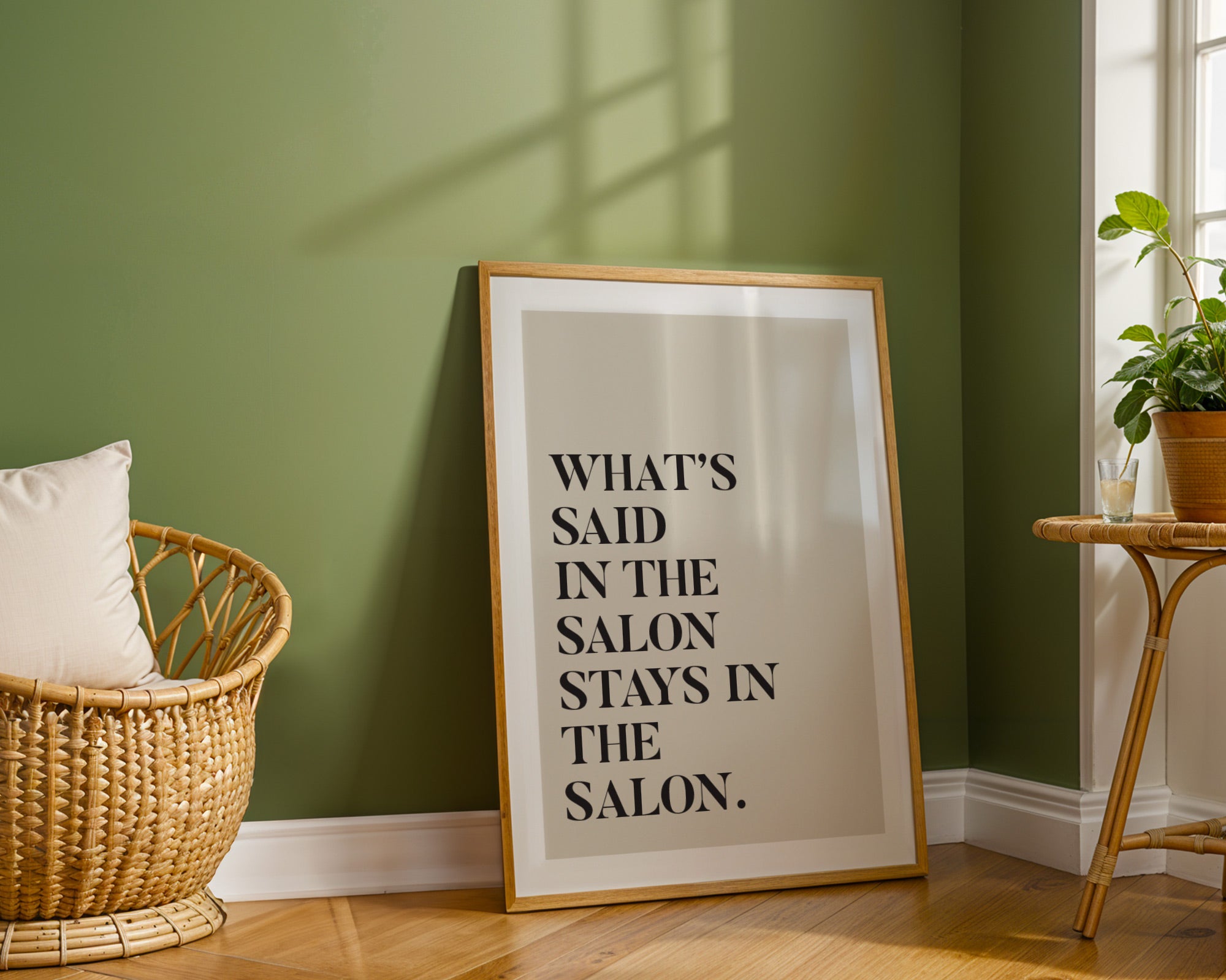 what's said in the salon stays in the salon home print