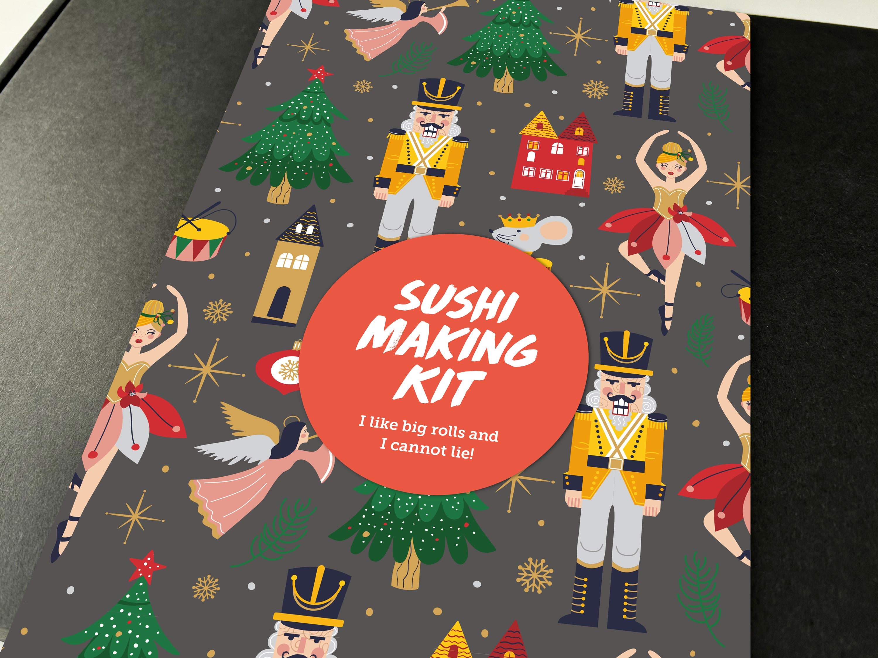 Sushi Christmas Gift Box, Christmas Gift Box, Japanese Sushi Making Gift Set, Sushi Gift, xmas gift, Sushi kit, Christmas gift box wrap