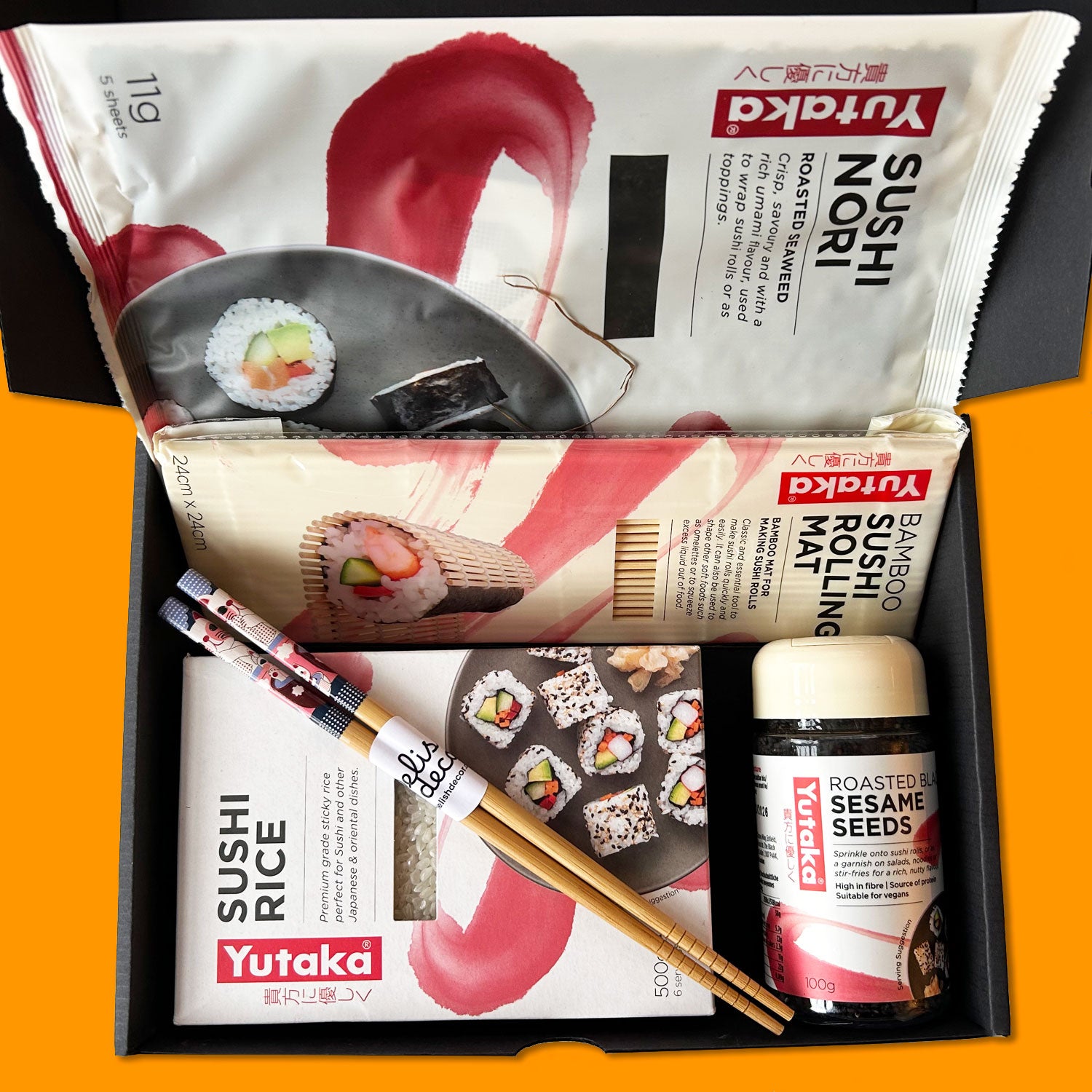 Sushi Gift Box 6 Piece, Japanese Sushi Making Gift Set, Sushi Gift, Birthday Gift, Sushi Making Kit, Gift box