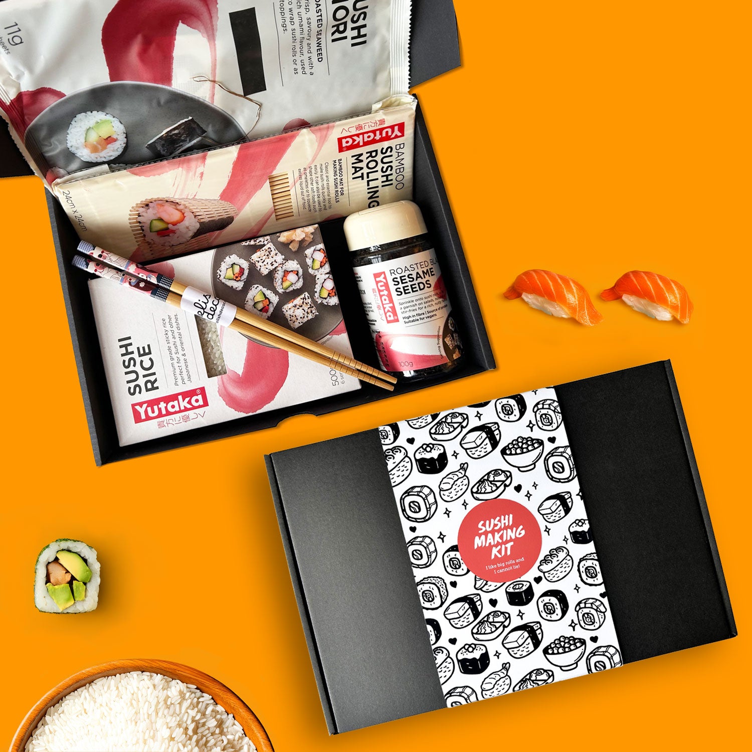 Sushi Gift Box 6 Piece, Japanese Sushi Making Gift Set, Sushi Gift, Birthday Gift, Sushi Making Kit, Gift box
