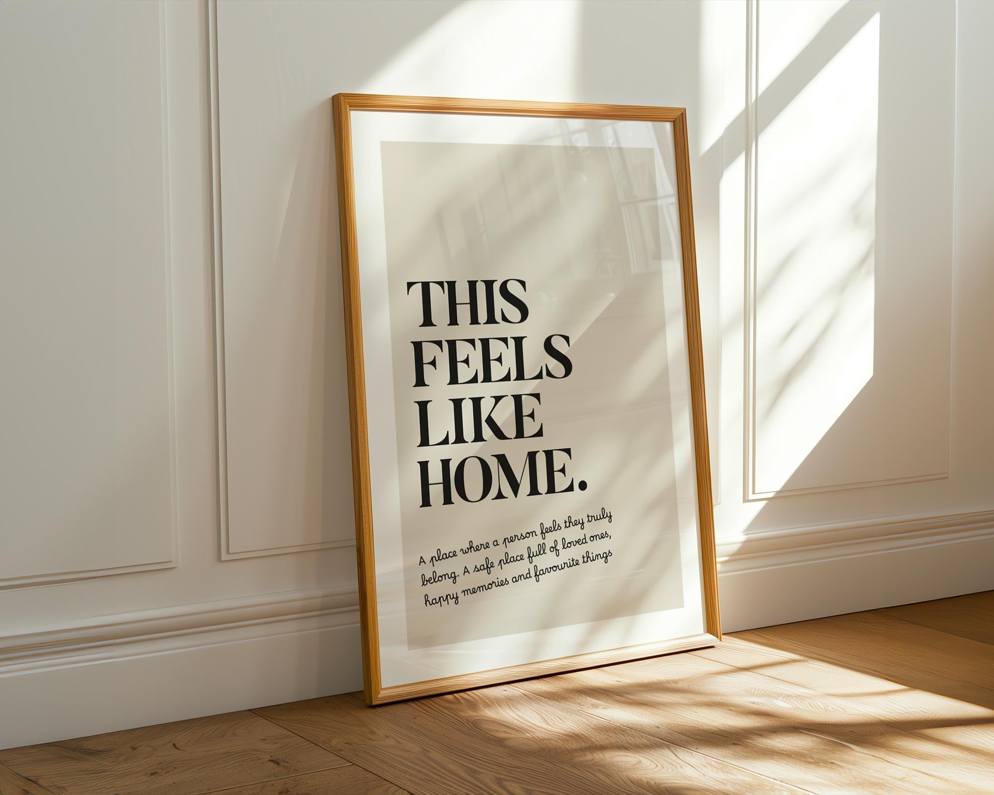 this feels like home decor print