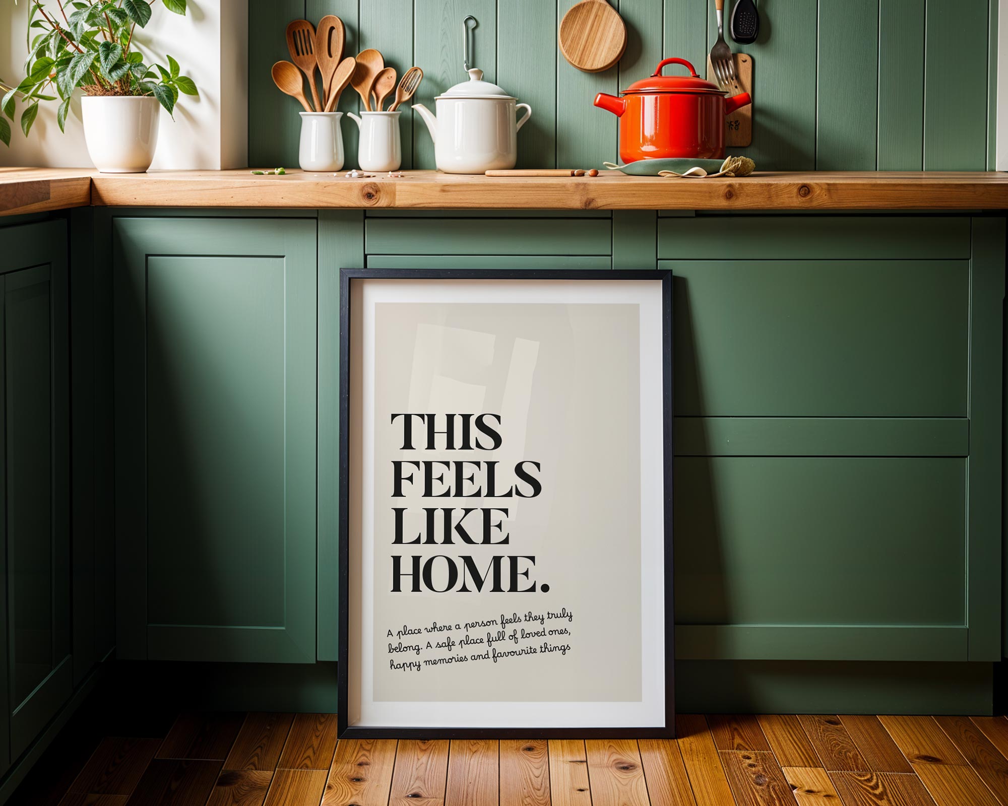 this feels like home decor print