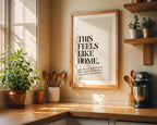 this feels like home decor print