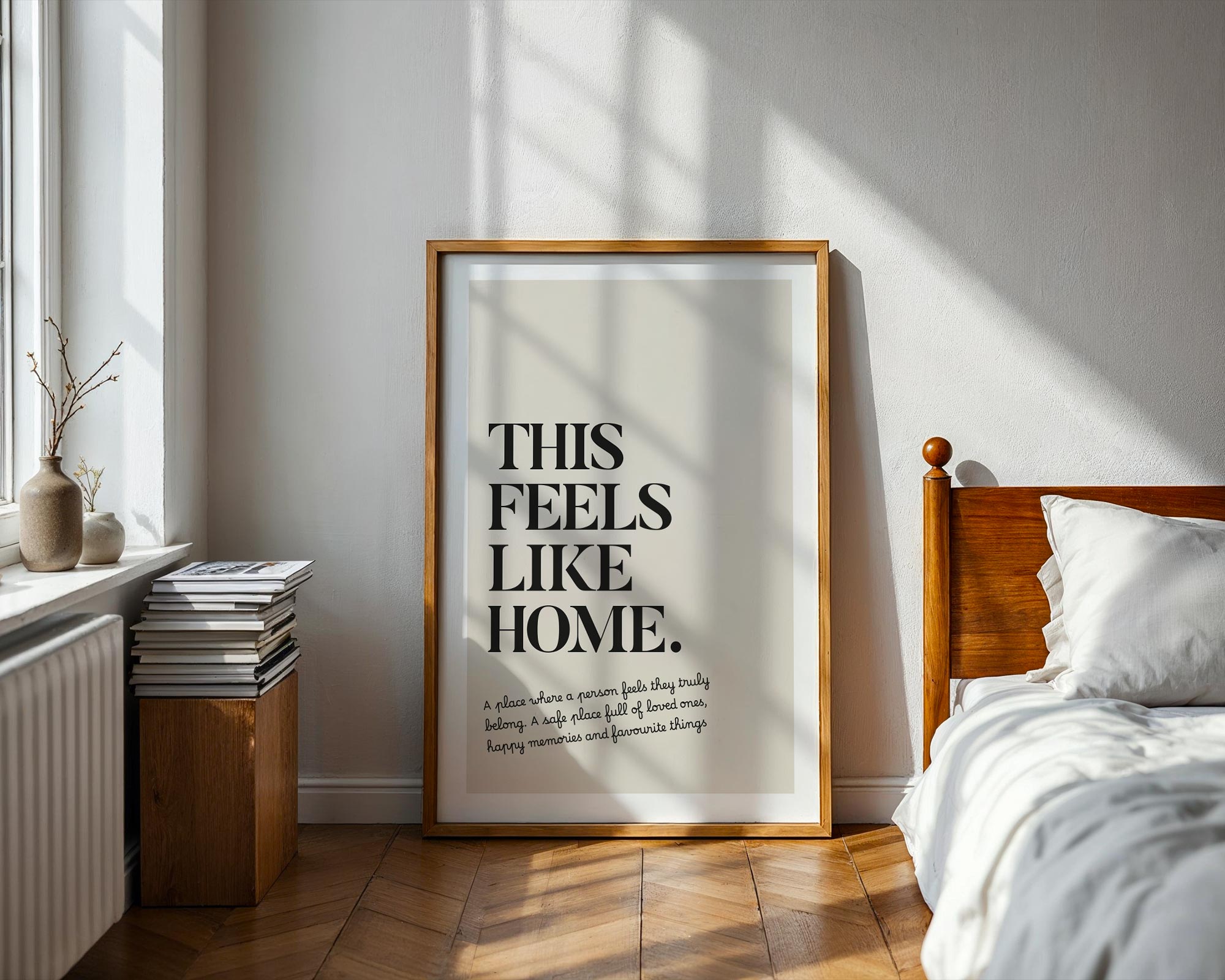 this feels like home decor print